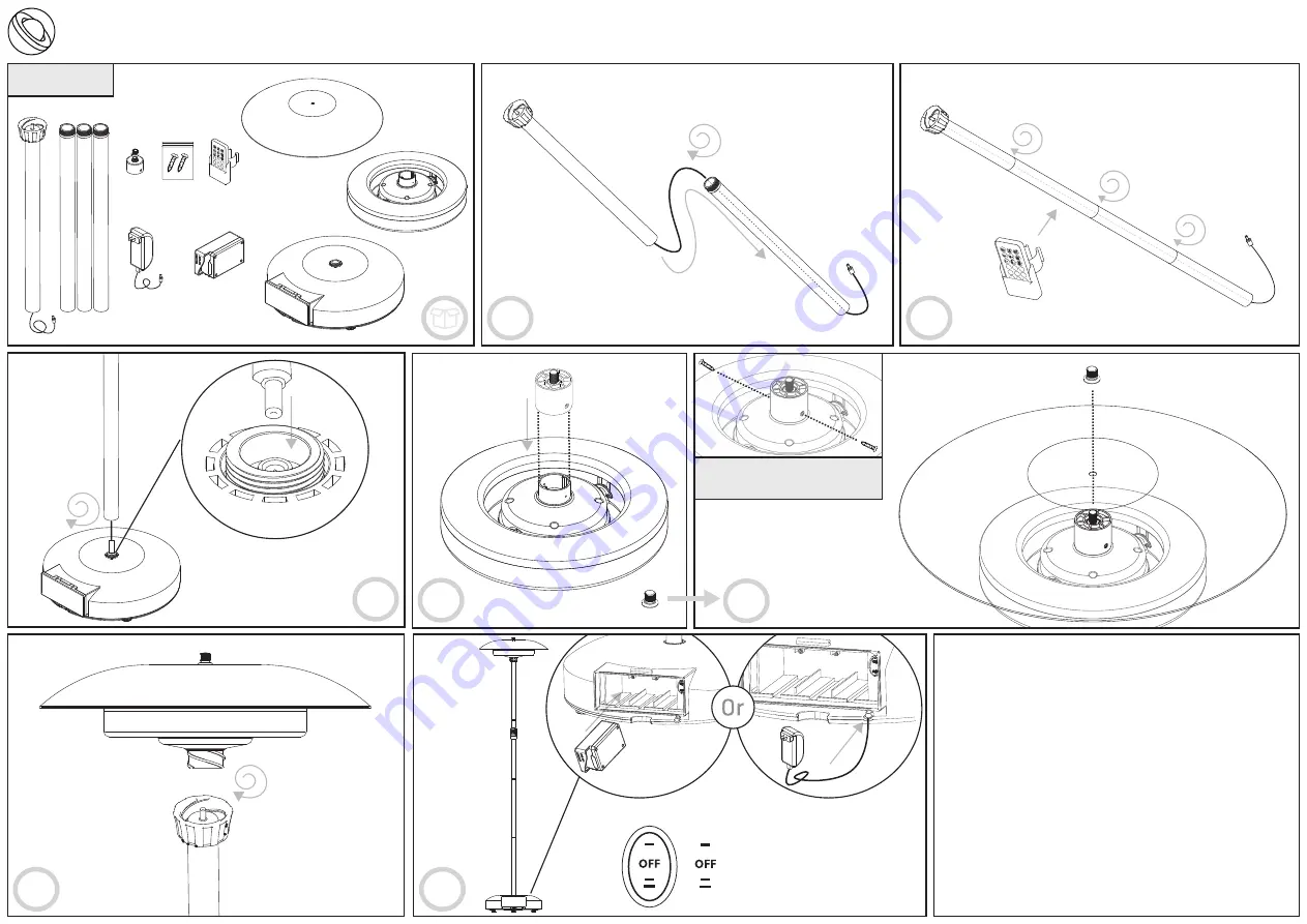 Full Circle Gear Saturn Light Installation And Assembly Manual Download Page 1