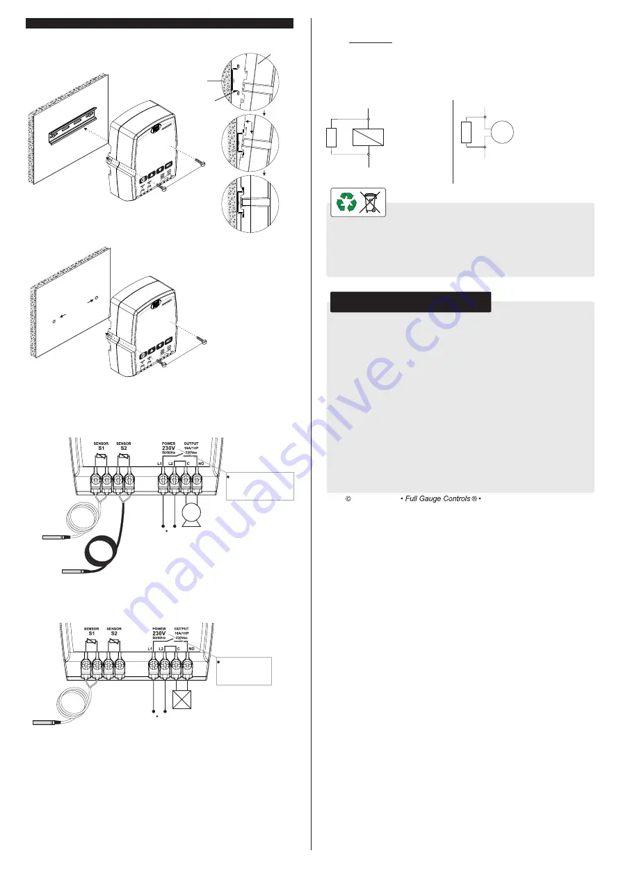 Full Gauge Controls ANASOL 115vac Quick Start Quide Download Page 3