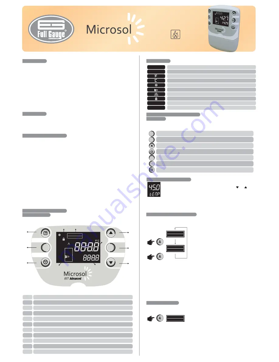 Full Gauge Controls Microsol RST Advanced Manual Download Page 1