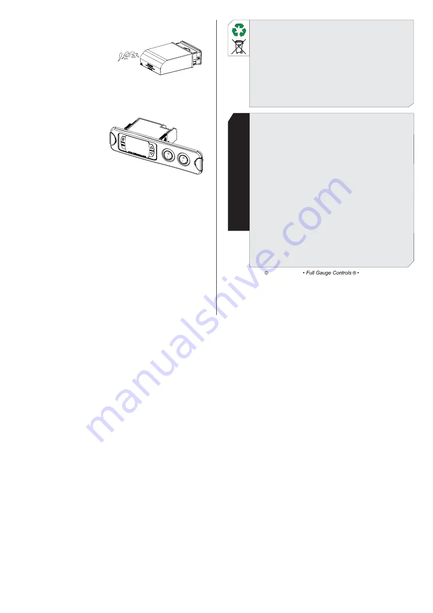 Full Gauge Controls VX-950 HMI Quick Start Manual Download Page 3