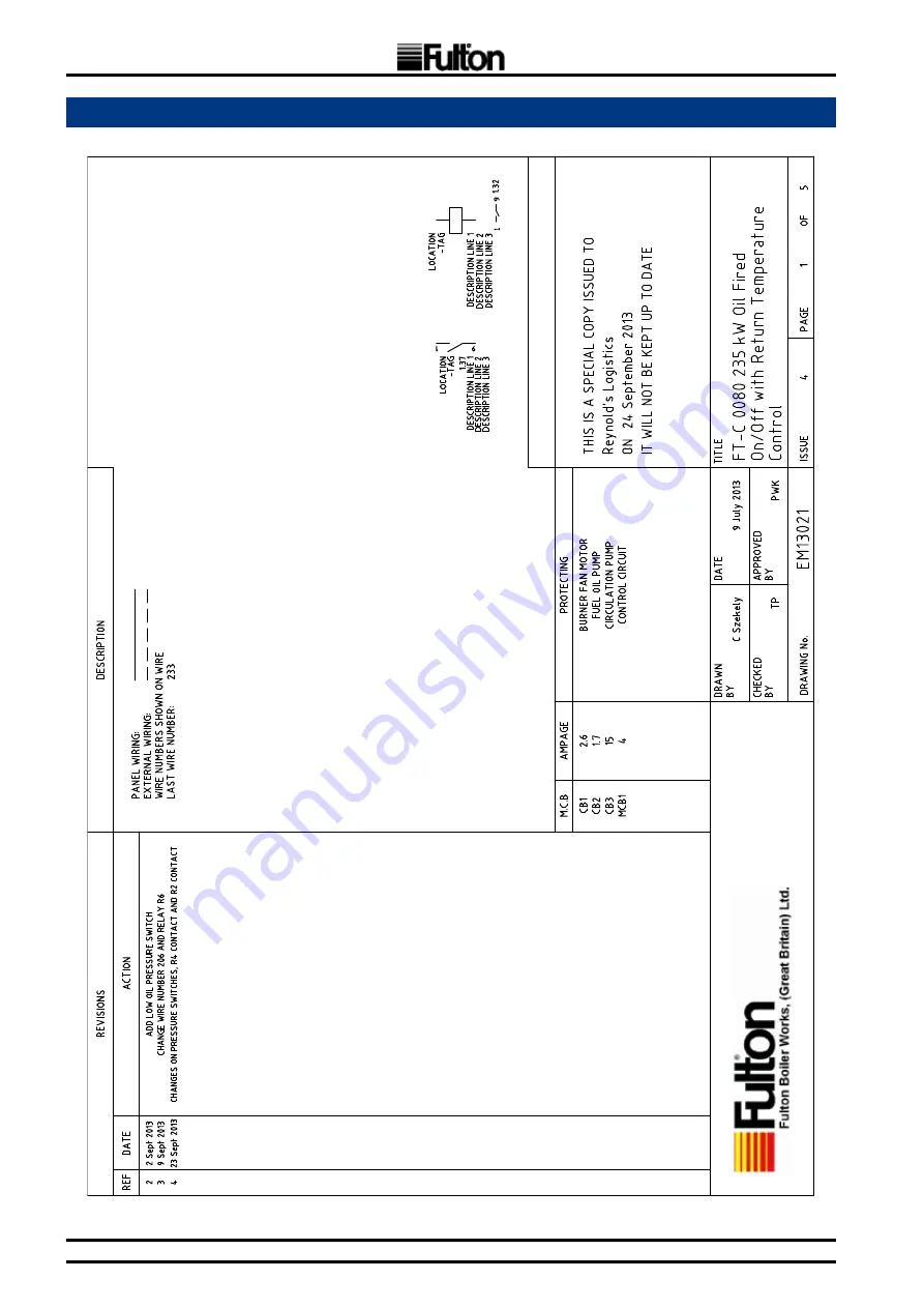 FULTON FT-0080C Installation, Operation, Maintenance And Parts Manual Download Page 84