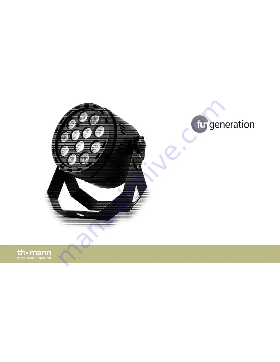 Fun Generation LED Pot 12x1W RGBW User Manual Download Page 1