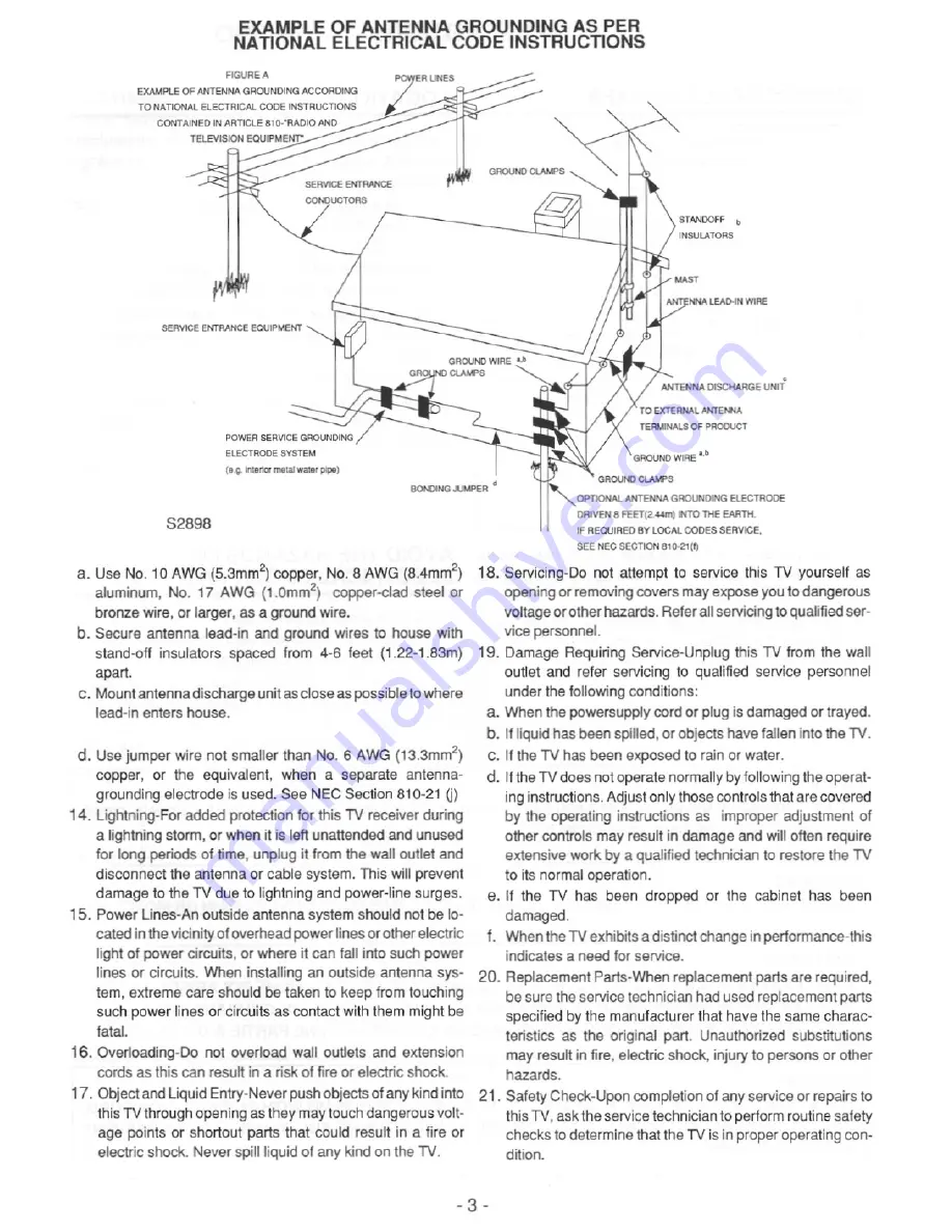 FUNAI CTV270S Owner'S Manual Download Page 3