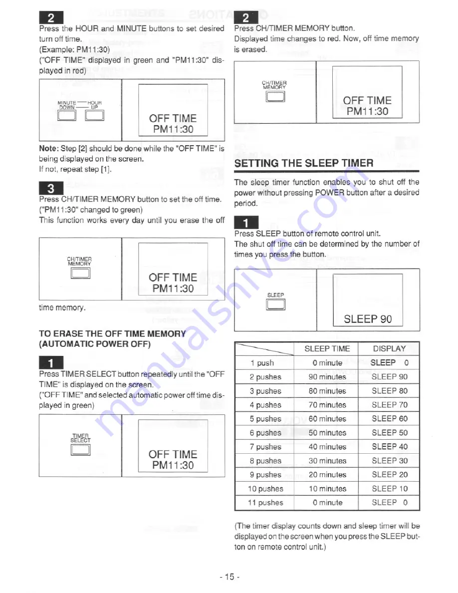 FUNAI CTV270S Owner'S Manual Download Page 15