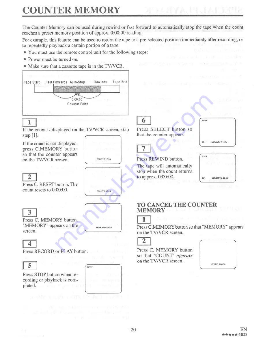 FUNAI F13TRE1 Owner'S Manual Download Page 20