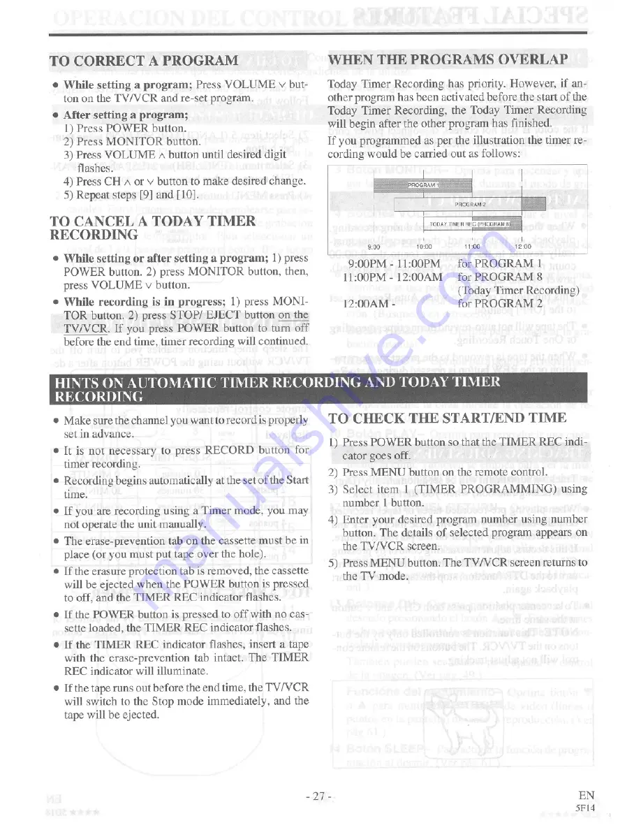 FUNAI F13TRE1 Owner'S Manual Download Page 27