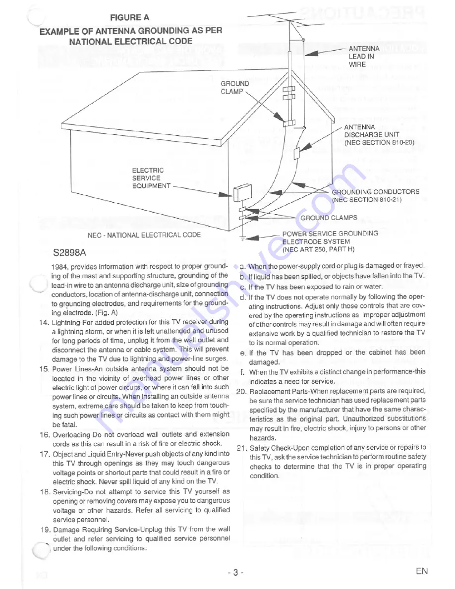 FUNAI F19TRB1C Скачать руководство пользователя страница 3