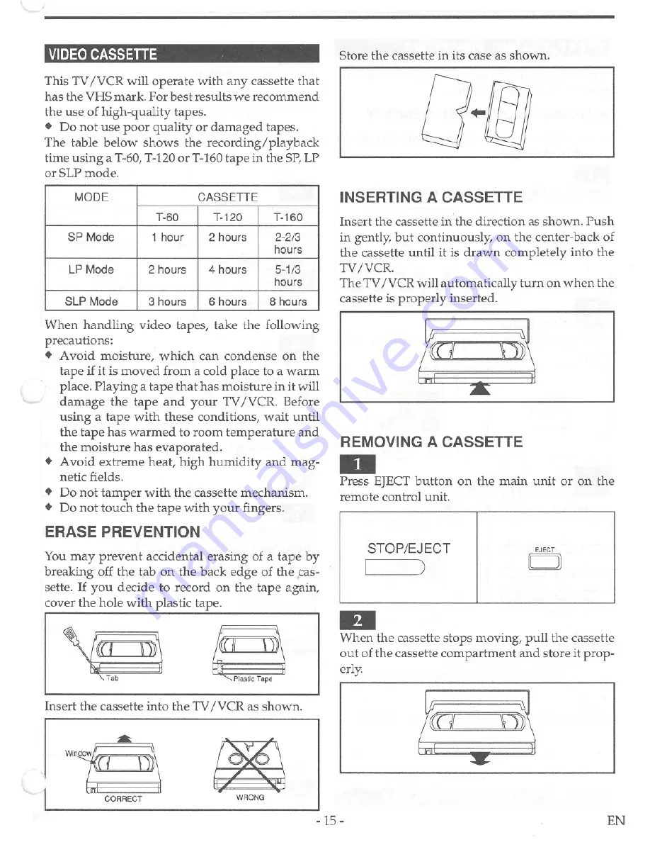 FUNAI F19TRB1C Owner'S Manual Download Page 15