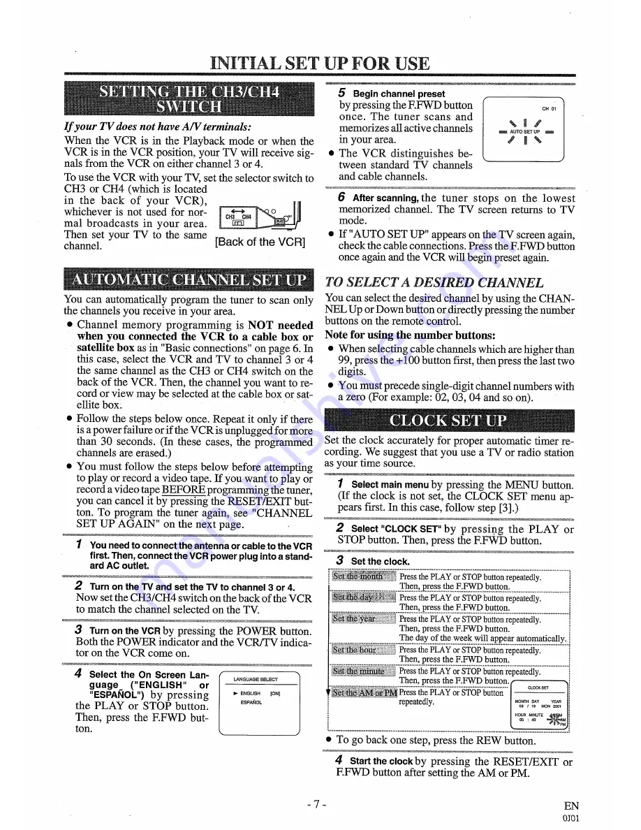 FUNAI F220LB Owner'S Manual Download Page 7