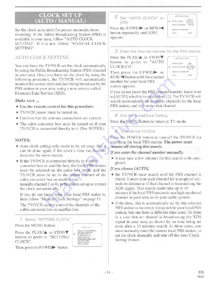 FUNAI F3813C Owner'S Manual Download Page 14