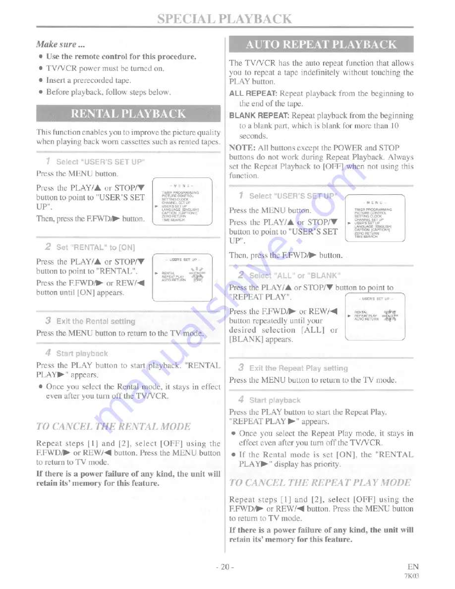 FUNAI F3813C Owner'S Manual Download Page 20