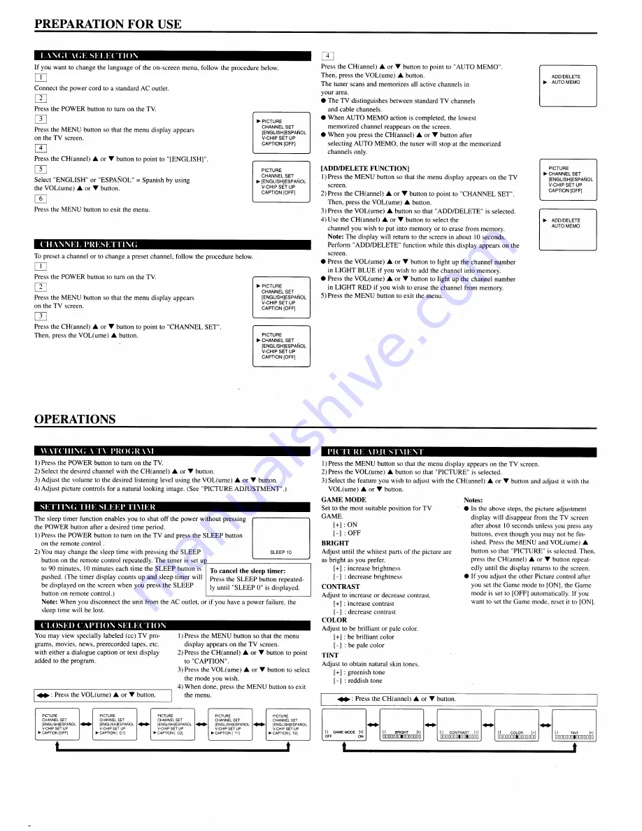 FUNAI F419TA Owner'S Manual Download Page 3