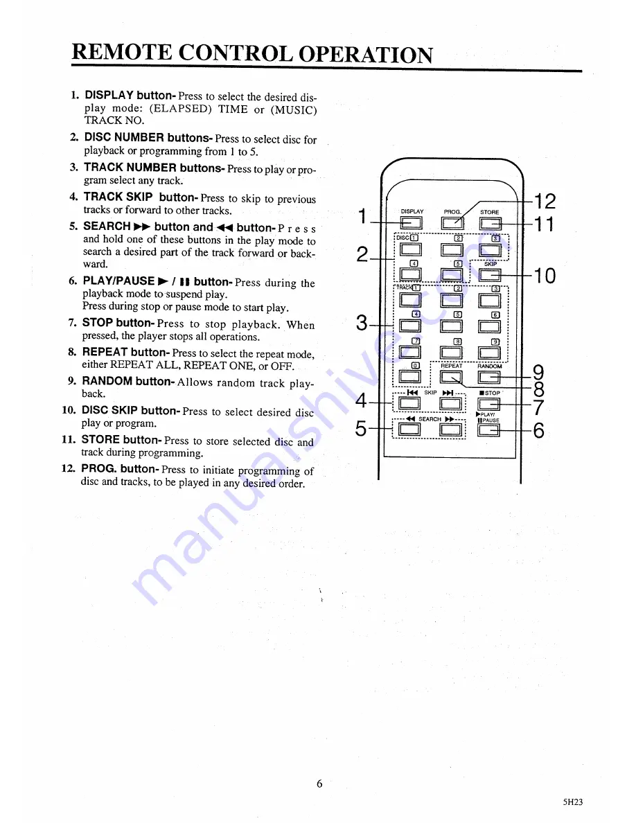 FUNAI FCD5000 Owner'S Manual Download Page 6