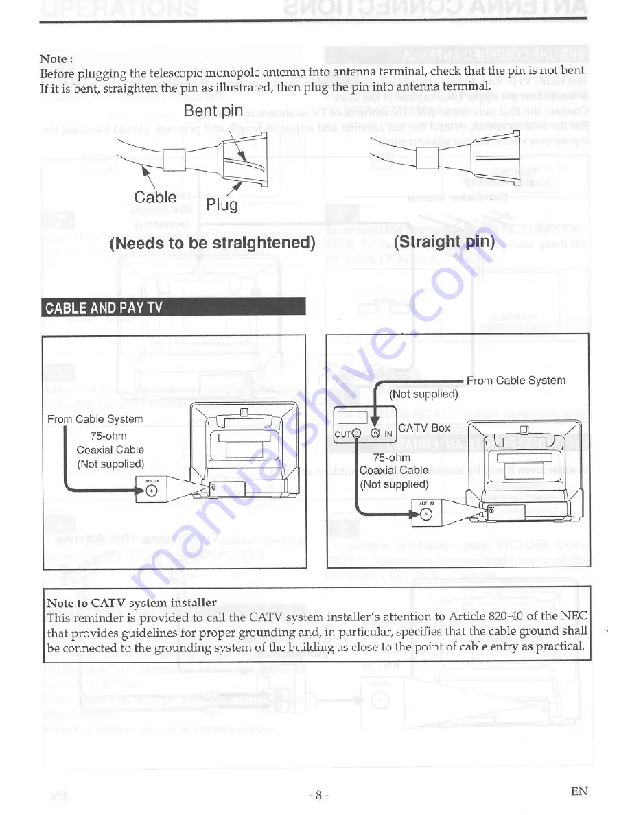 FUNAI FT1321 Owner'S Manual Download Page 8