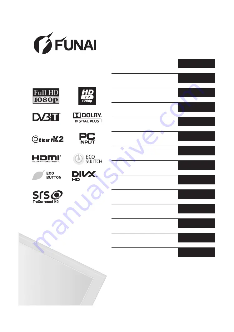 FUNAI LED40-H9825M Owner'S Manual Download Page 1