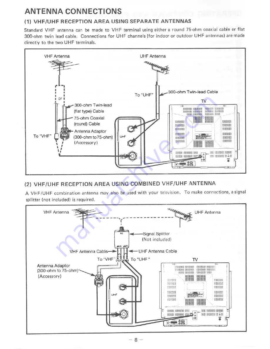 FUNAI T20M Owner'S Manual Download Page 8