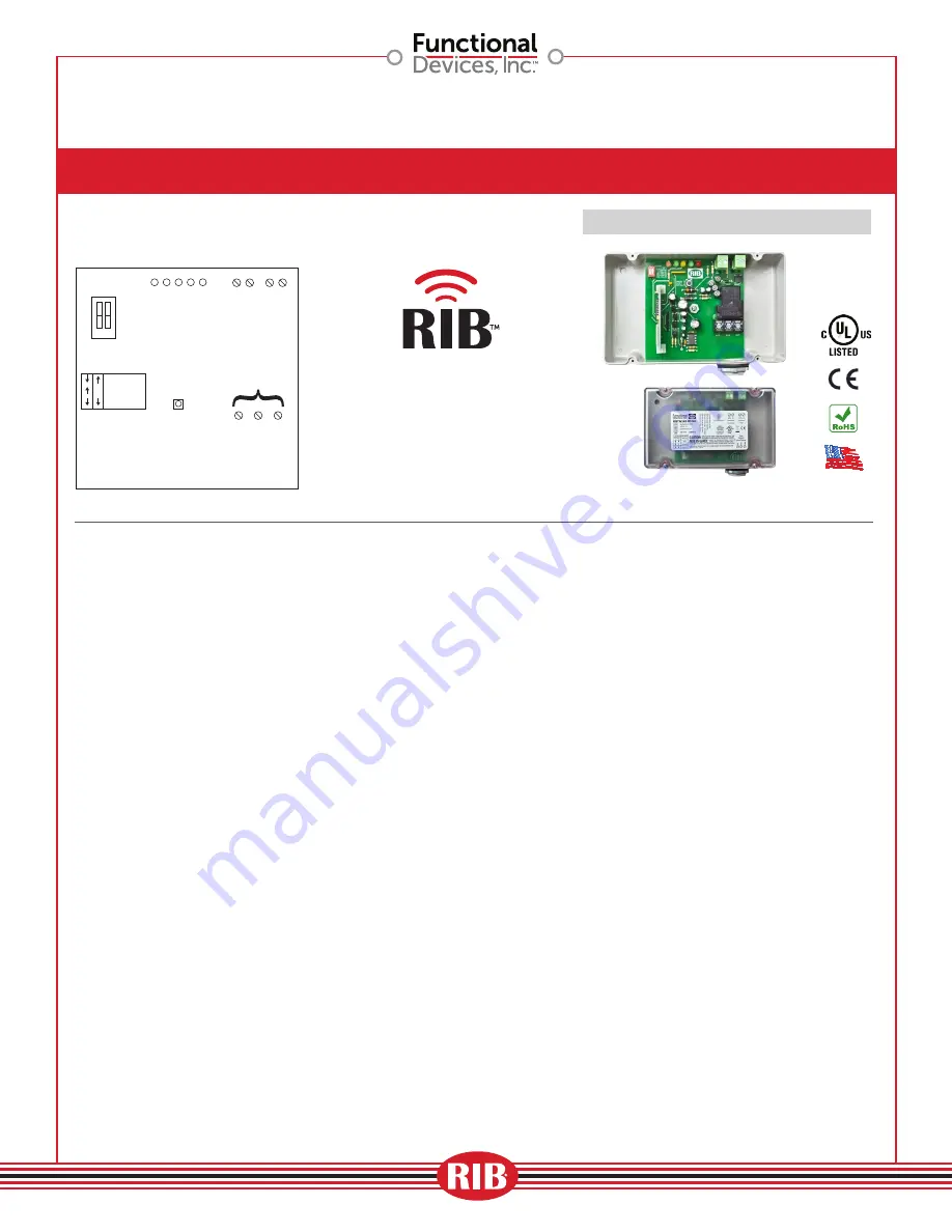 Functional Devices, Inc. RIBTW2401B-WIUI-N4T Скачать руководство пользователя страница 12