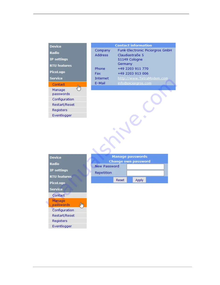 Funk-Electronic Piciorgros RTU-81 User Manual Download Page 85