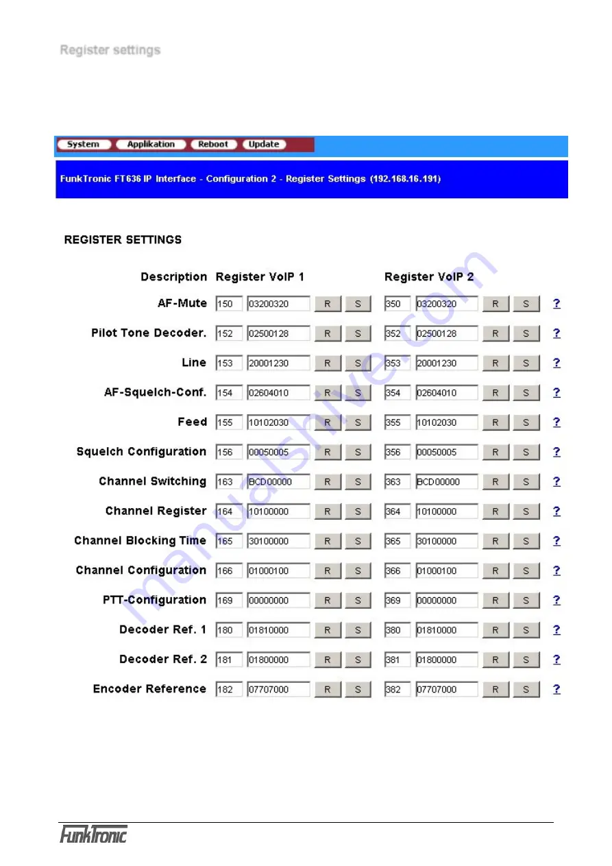 FunkTronic FT 636 Manual Download Page 20