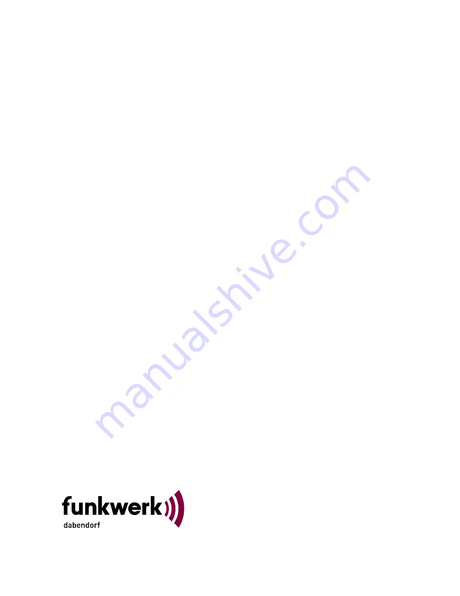 Funkwerk AUDIO 2010 Installation Instructions Manual Download Page 32