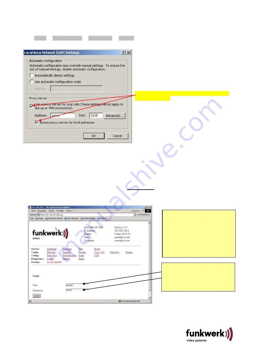 Funkwerk FAC 9400 IP Operation And Installation Manual Download Page 30