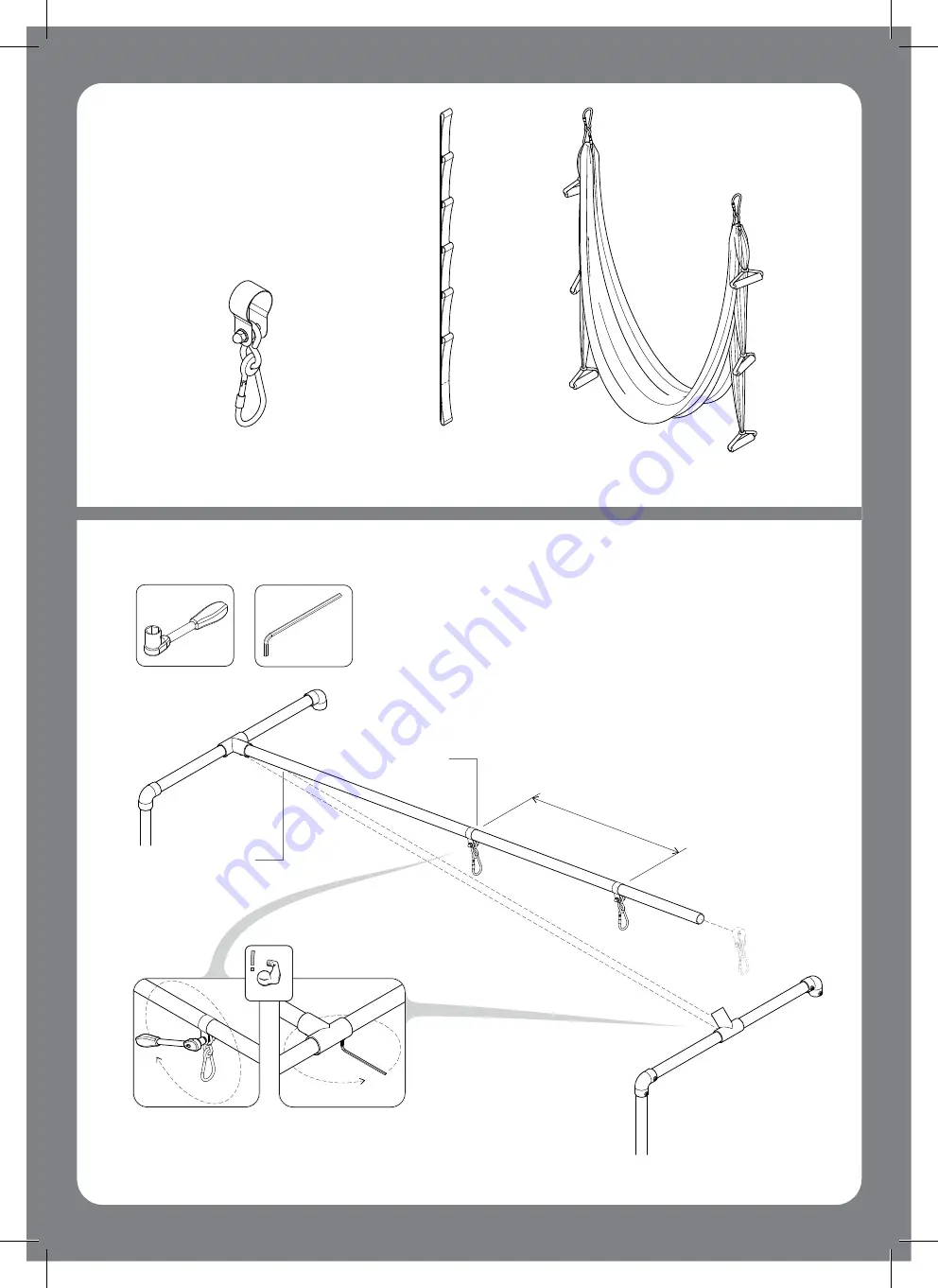 FUNKY MONKEY BARS Aerial Hoop Assembly Instructions Manual Download Page 6