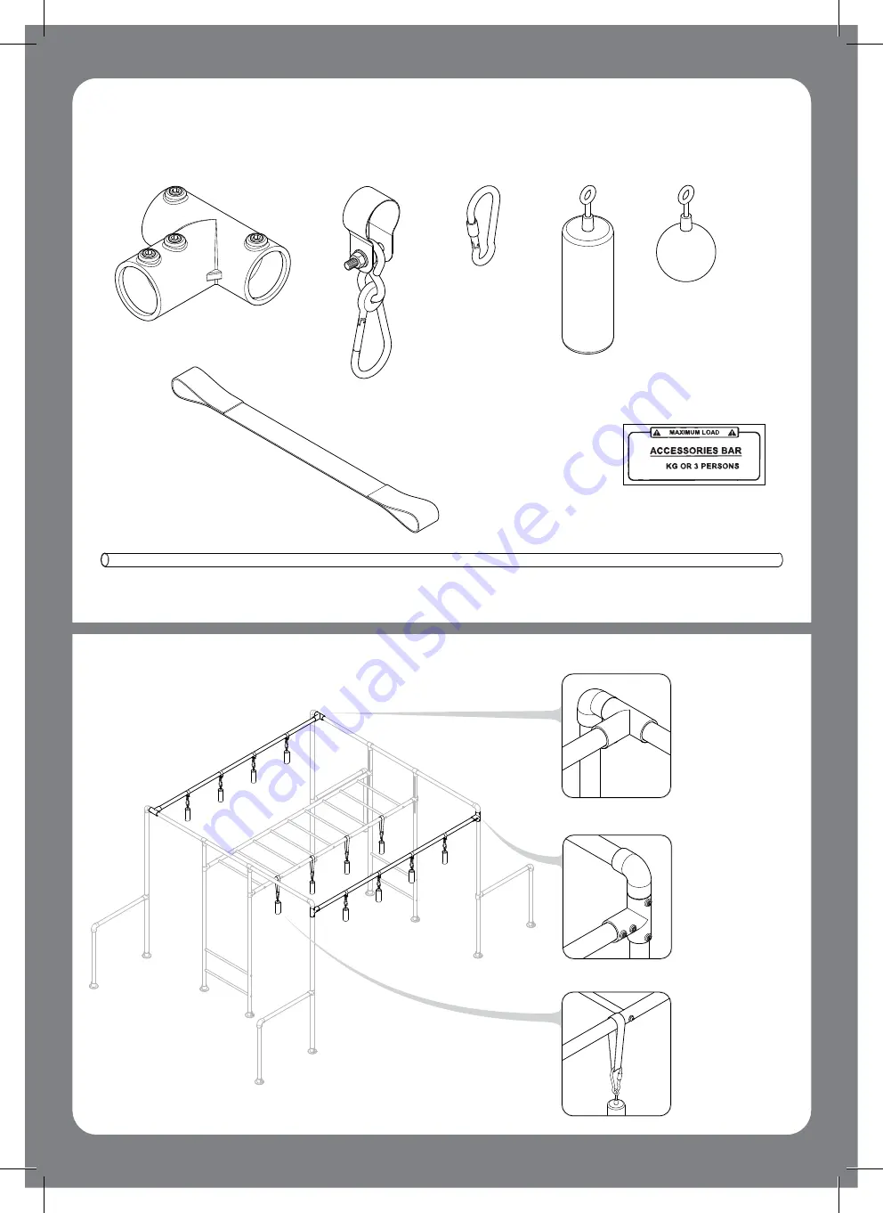 FUNKY MONKEY BARS Boxing Bag Assembly Instructions Manual Download Page 9