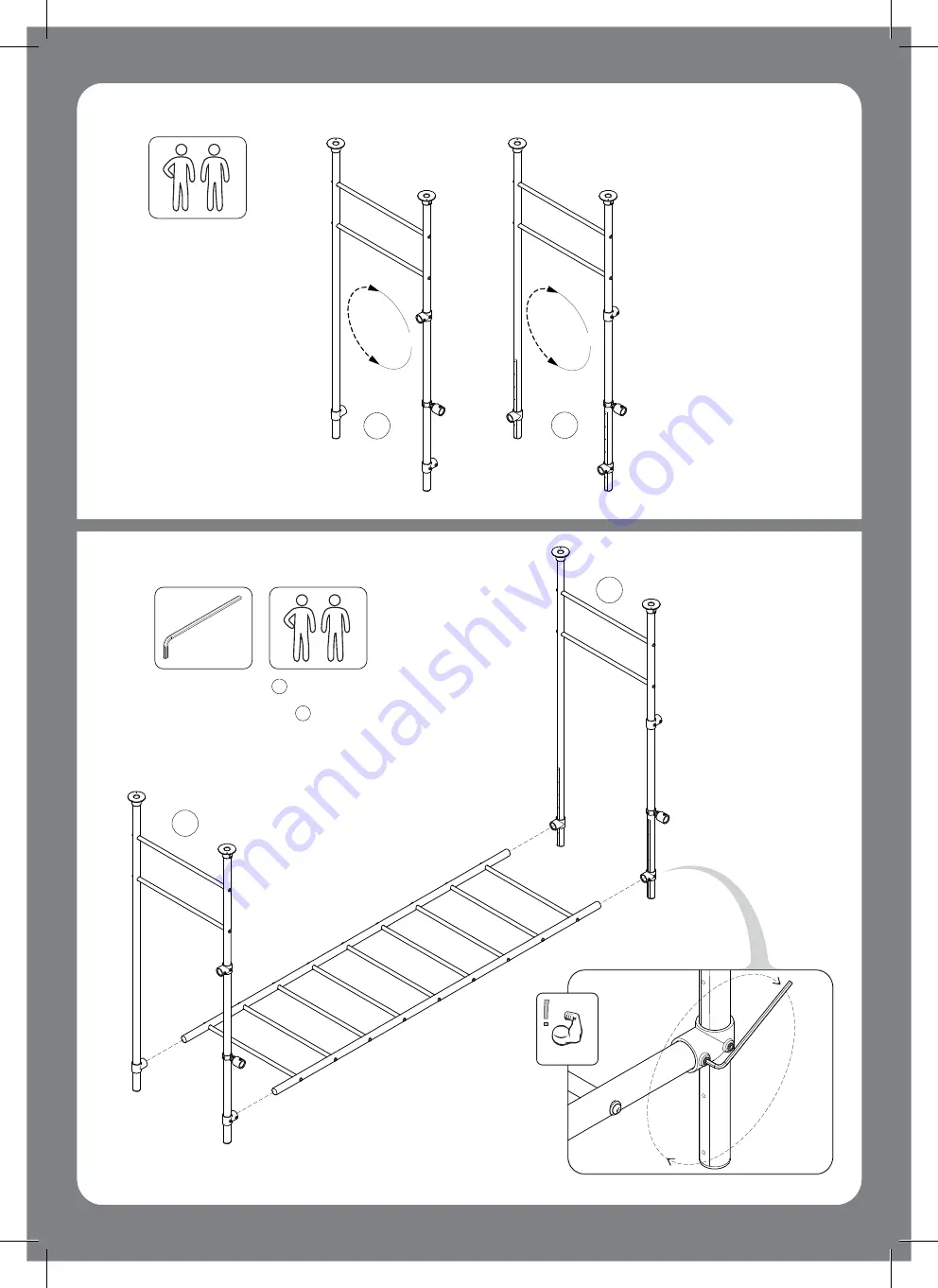 FUNKY MONKEY BARS Spider Monkey Assembly Instructions Manual Download Page 18