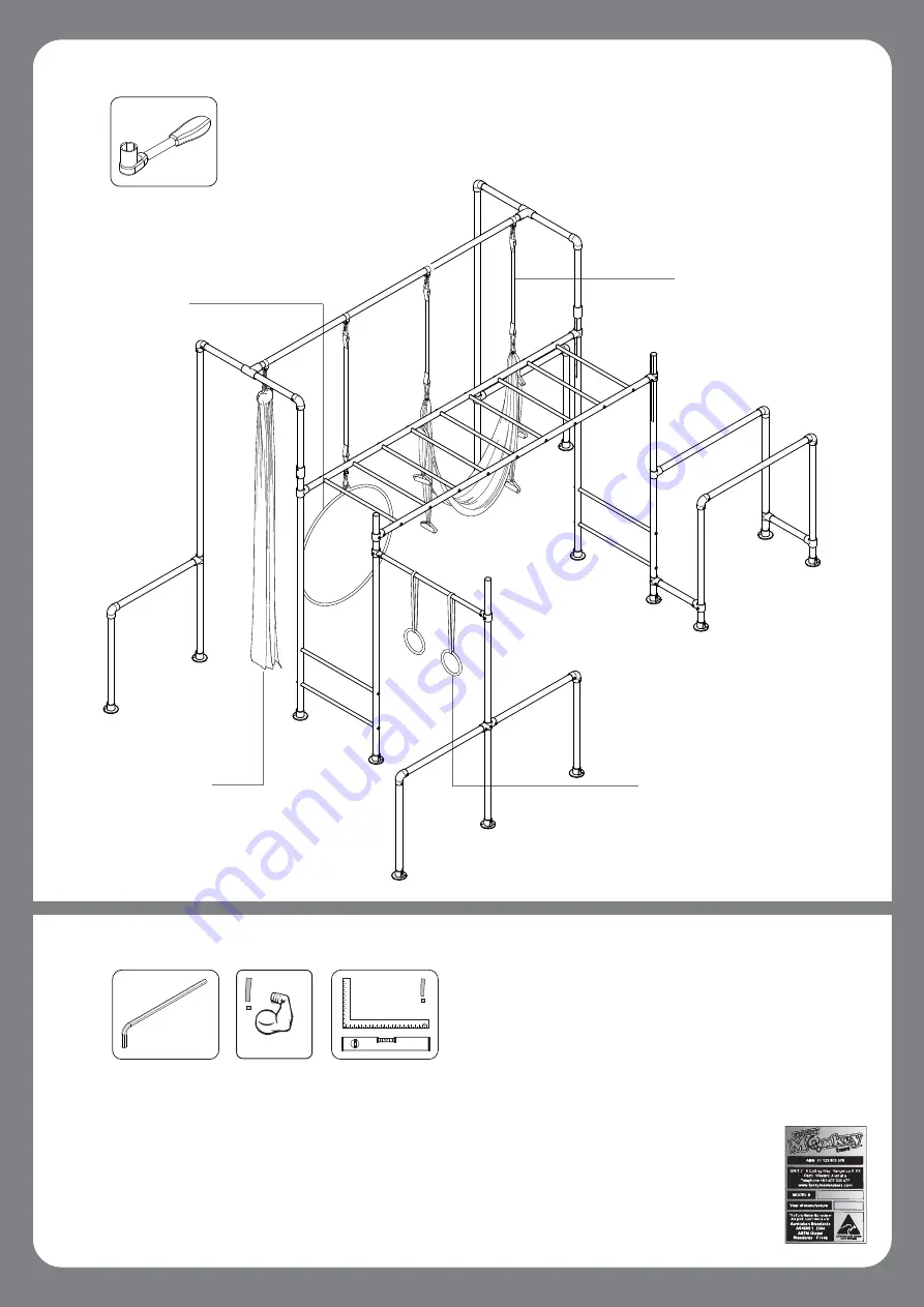 FUNKY MONKEY BARS THE AERIAL TAMARIN Assembly Instructions Manual Download Page 30