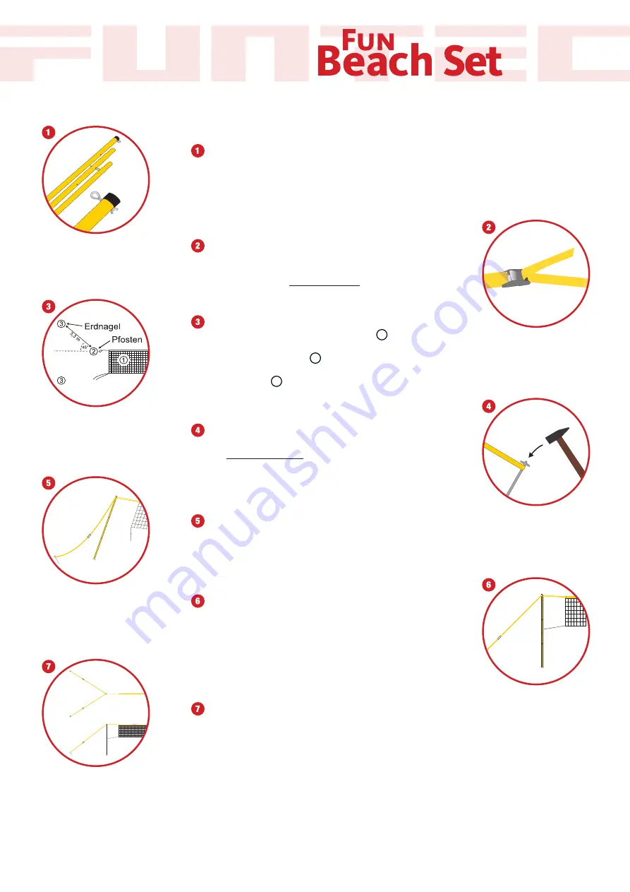 funtec Fun Beach Set Setup Manual Download Page 1