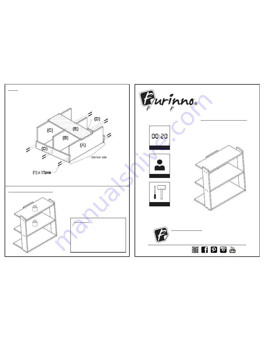 Furinno 11074 Скачать руководство пользователя страница 1