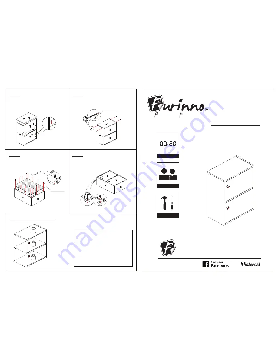 Furinno 11201 Assembly Instruction Download Page 1