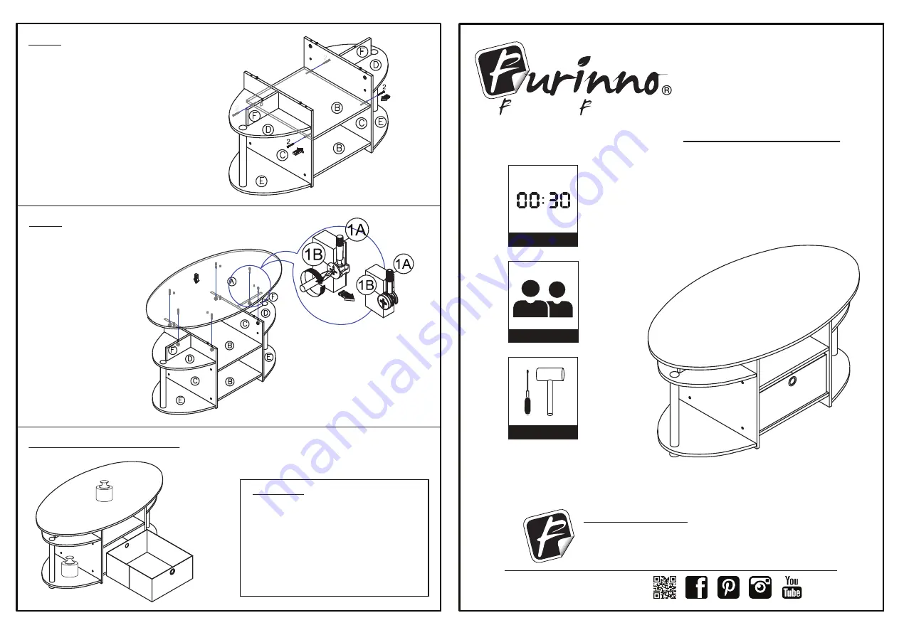 Furinno 15079 Скачать руководство пользователя страница 1