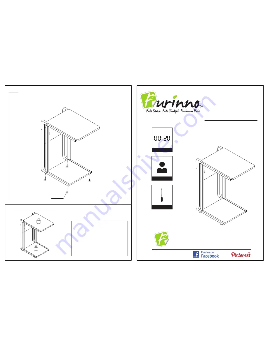 Furinno FNBJ-22033 Assembly Instruction Download Page 1