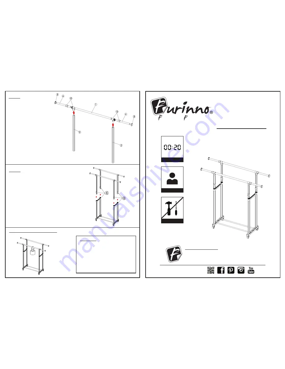 Furinno FNBK-22086 Скачать руководство пользователя страница 1