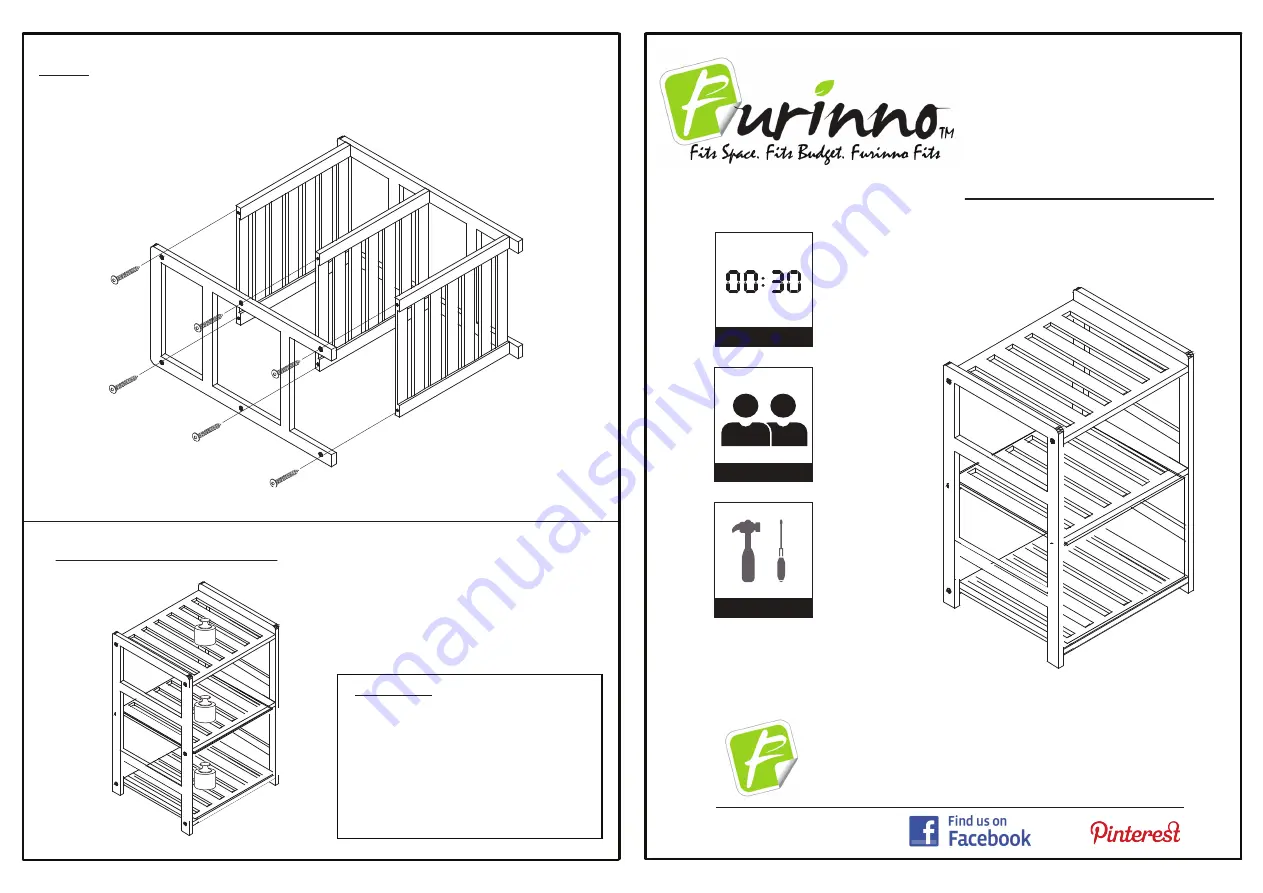 Furinno FNCJ-33011 Скачать руководство пользователя страница 1