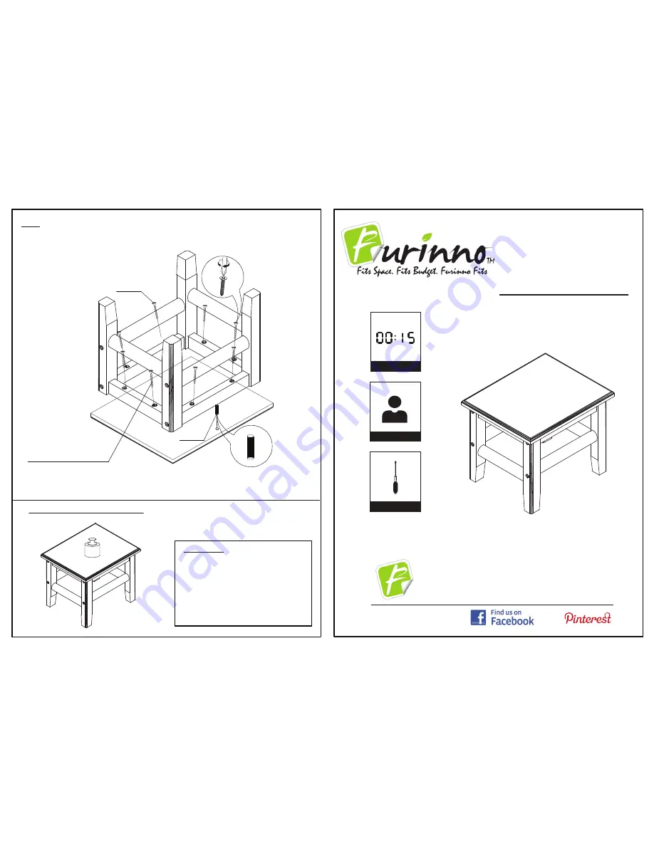 Furinno FNCJ-33020 Assembly Instruction Download Page 1