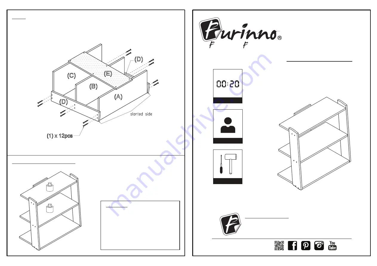 Furinno Hidup Tropika 11074 Скачать руководство пользователя страница 1