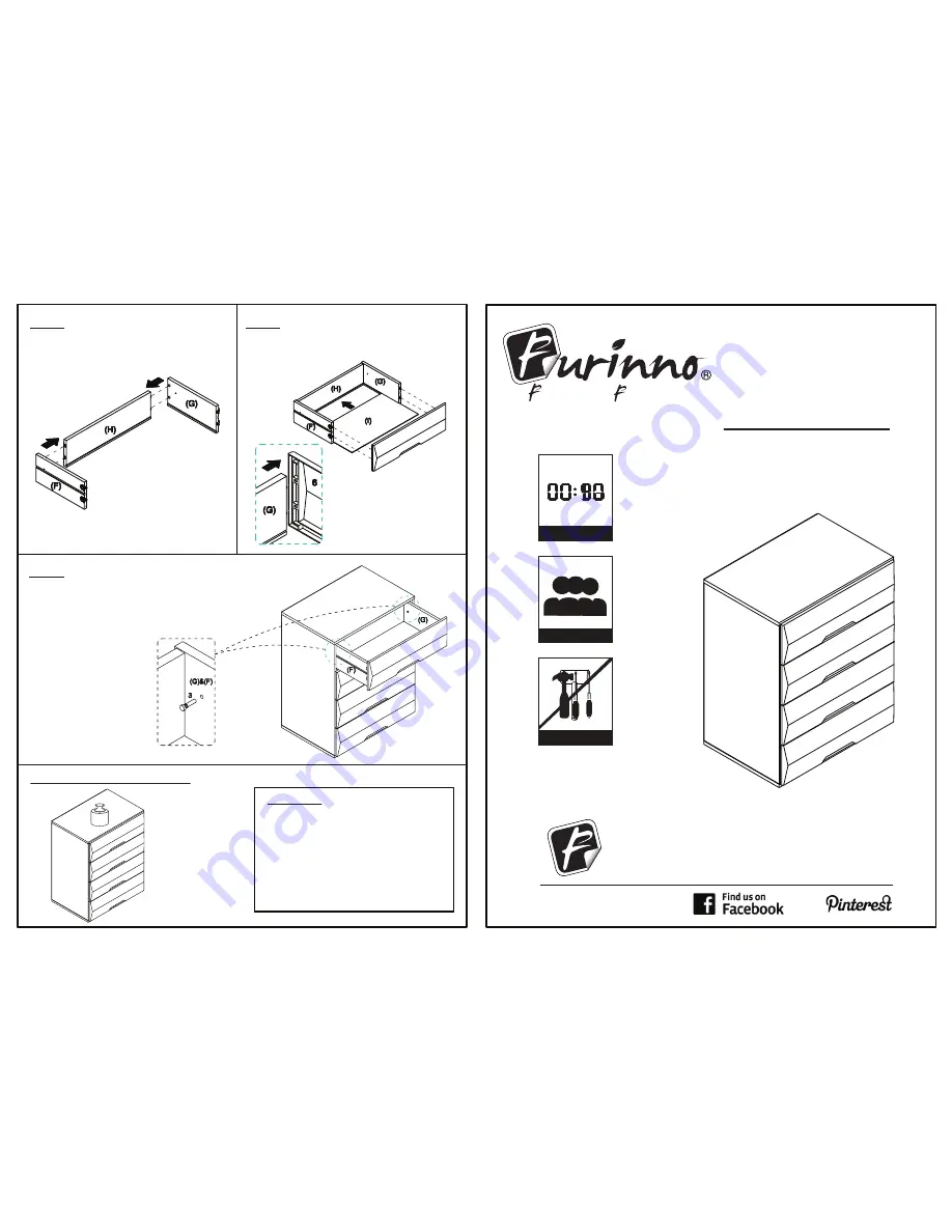 Furinno NT-13013 Assembly Instruction Download Page 1