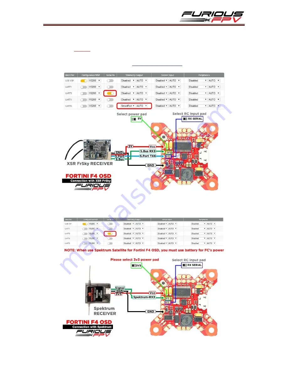 Furious FPV Fortini F4 OSD User Manual Download Page 8