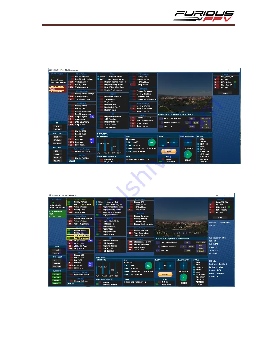 Furious FPV PIGGY OSD FOR KISS FC User Manual Download Page 12