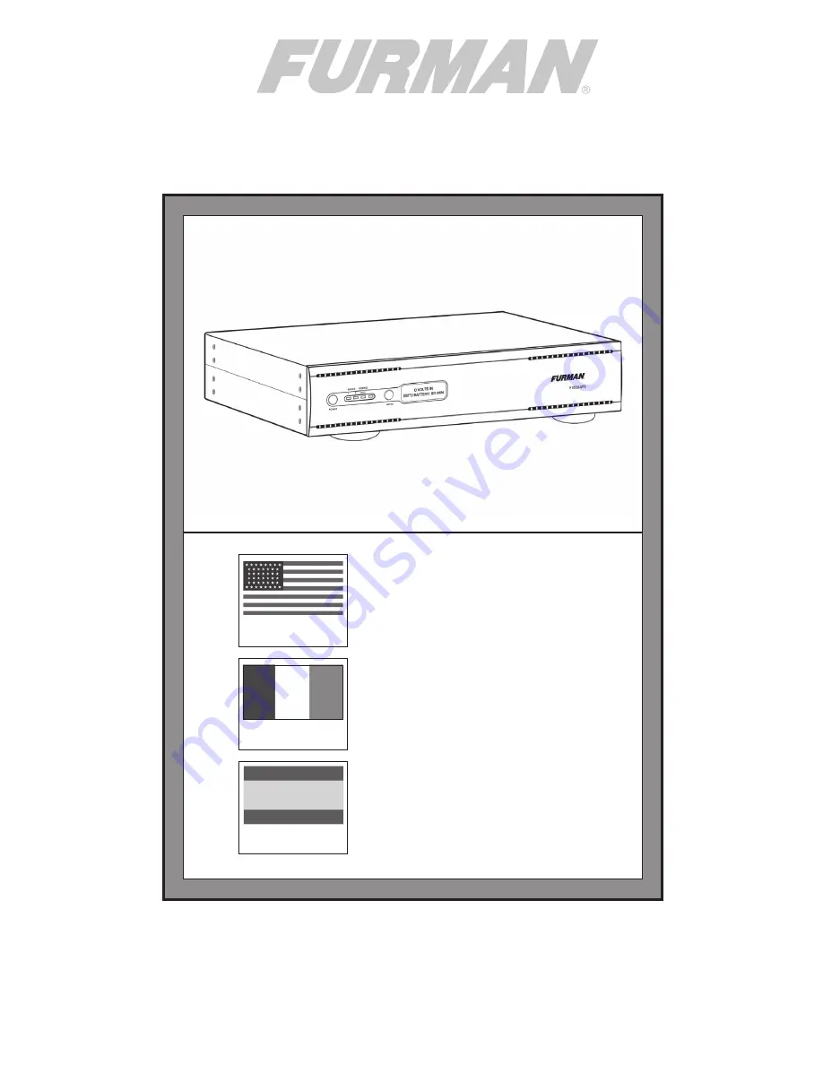 Furman F1000-UPS Скачать руководство пользователя страница 3