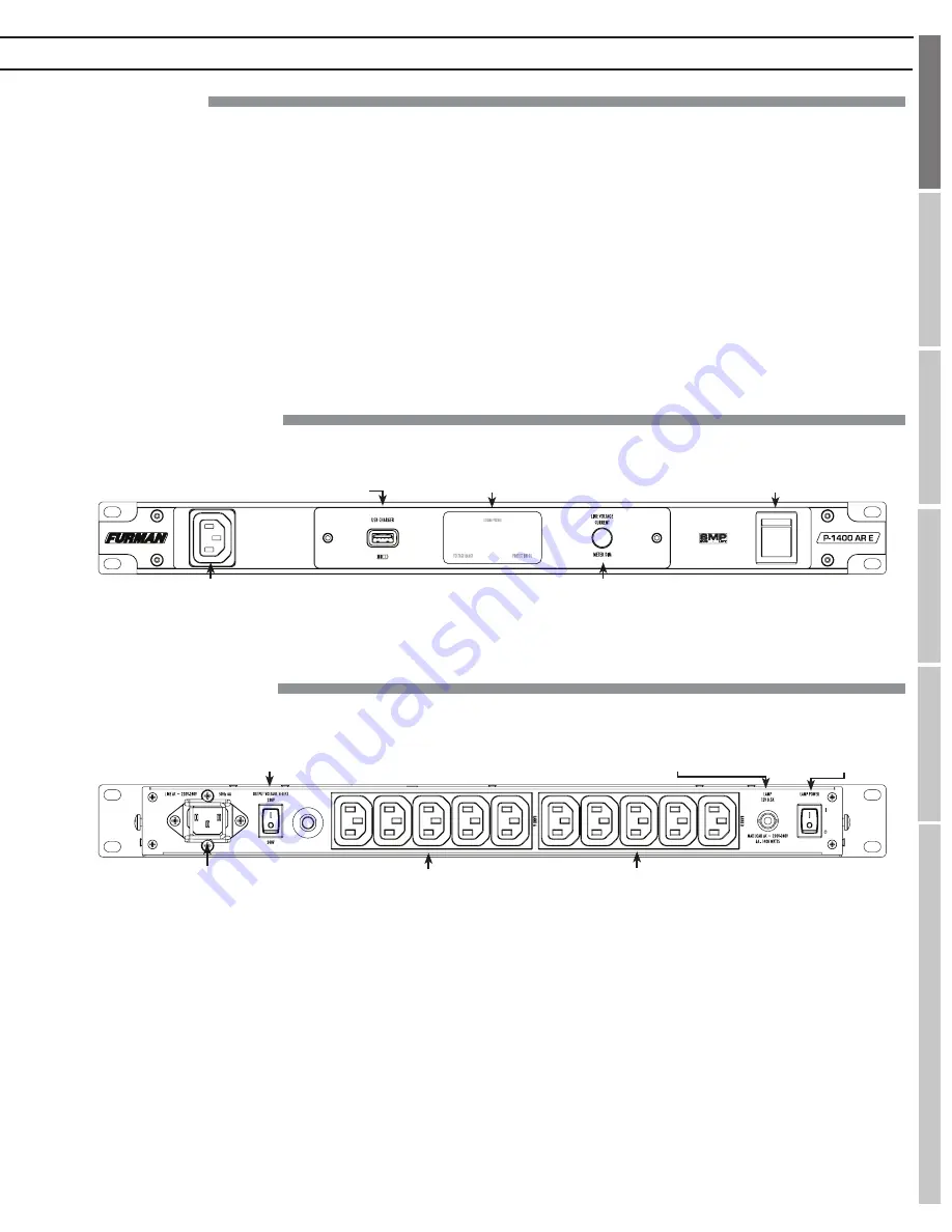 Furman P-1400 AR E Prestige Series Скачать руководство пользователя страница 9