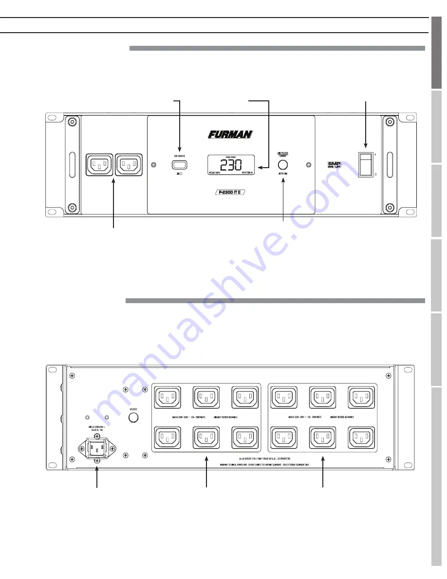 Furman P-2300 IT E Owner'S Manual Download Page 11