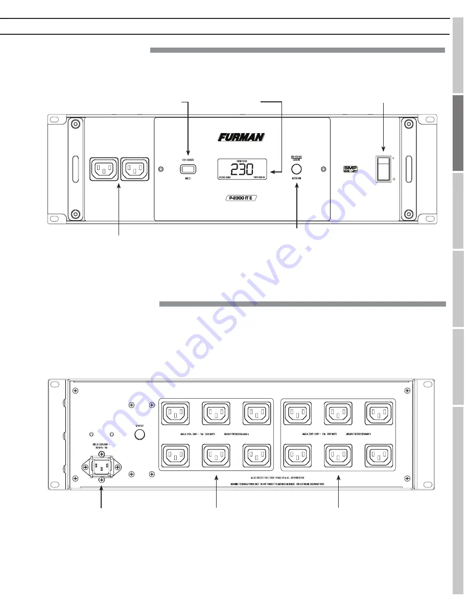 Furman P-2300 IT E Owner'S Manual Download Page 21