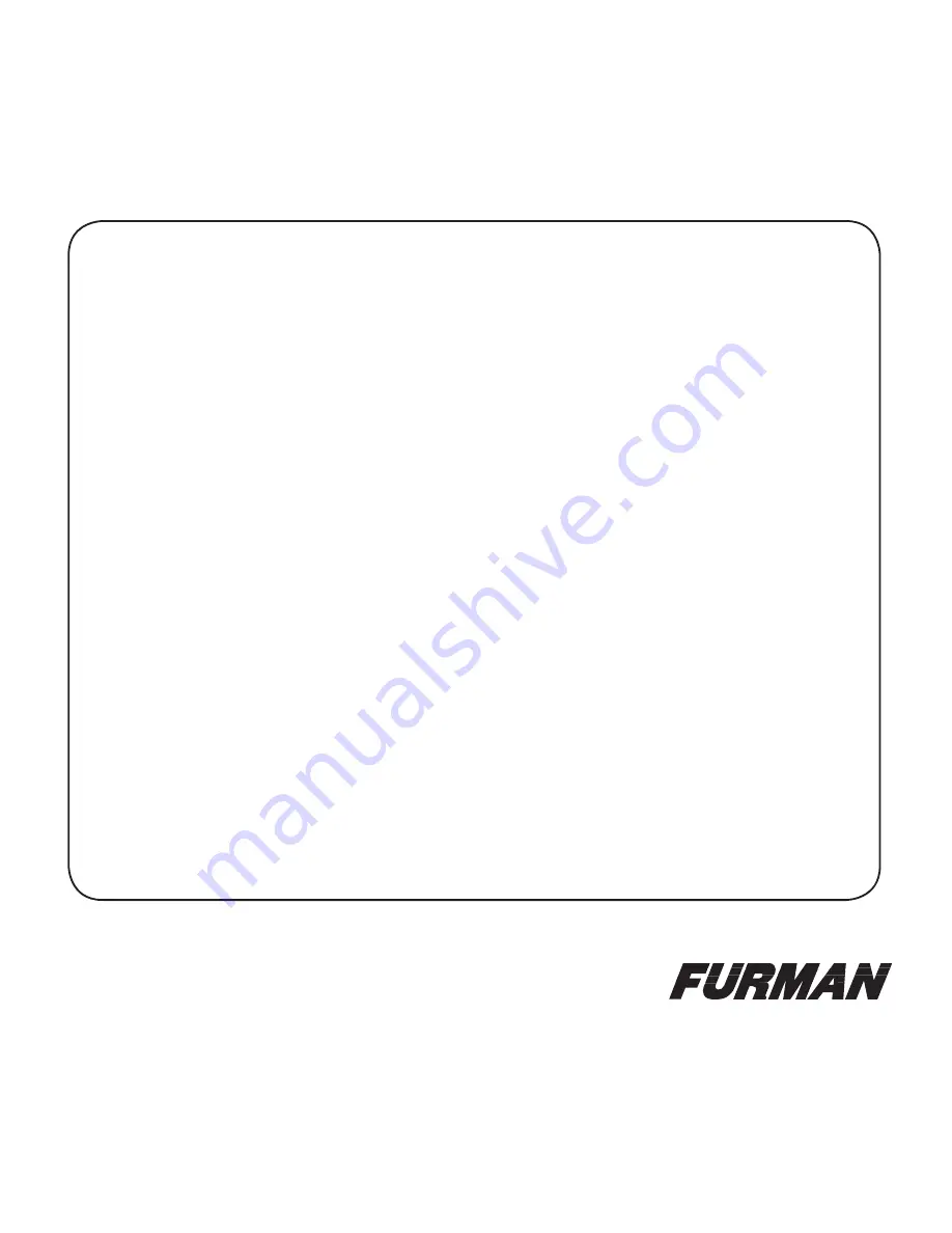 Furman SRM-80A Owner'S Manual Download Page 12