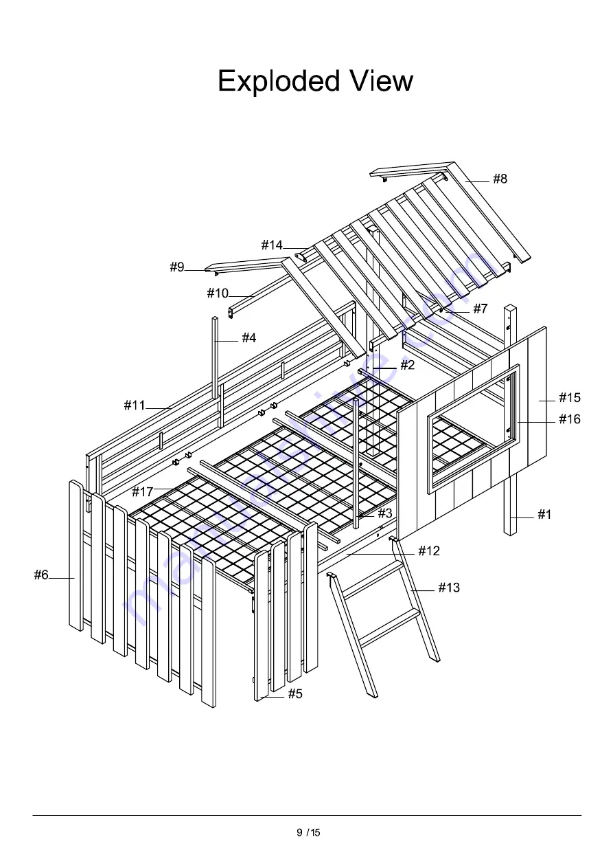 Furniture of America CM-BK969-UPS Assembly Instructions Manual Download Page 9