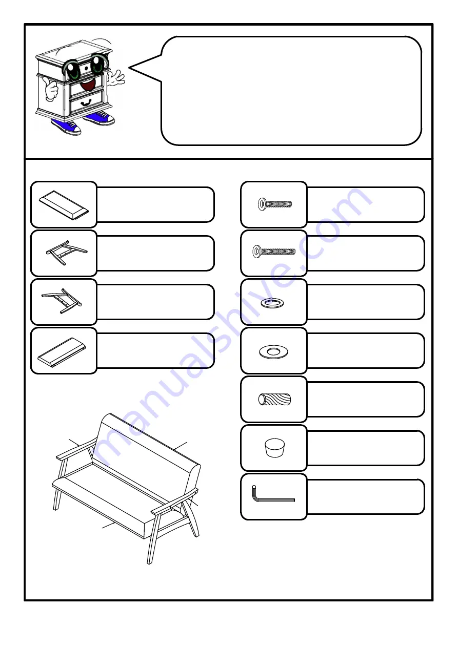 Furniture of America CM-BN1246 Скачать руководство пользователя страница 3