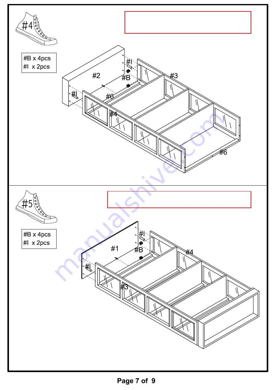 Furniture of America CM-CR140 Assembly Instructions Manual Download Page 7