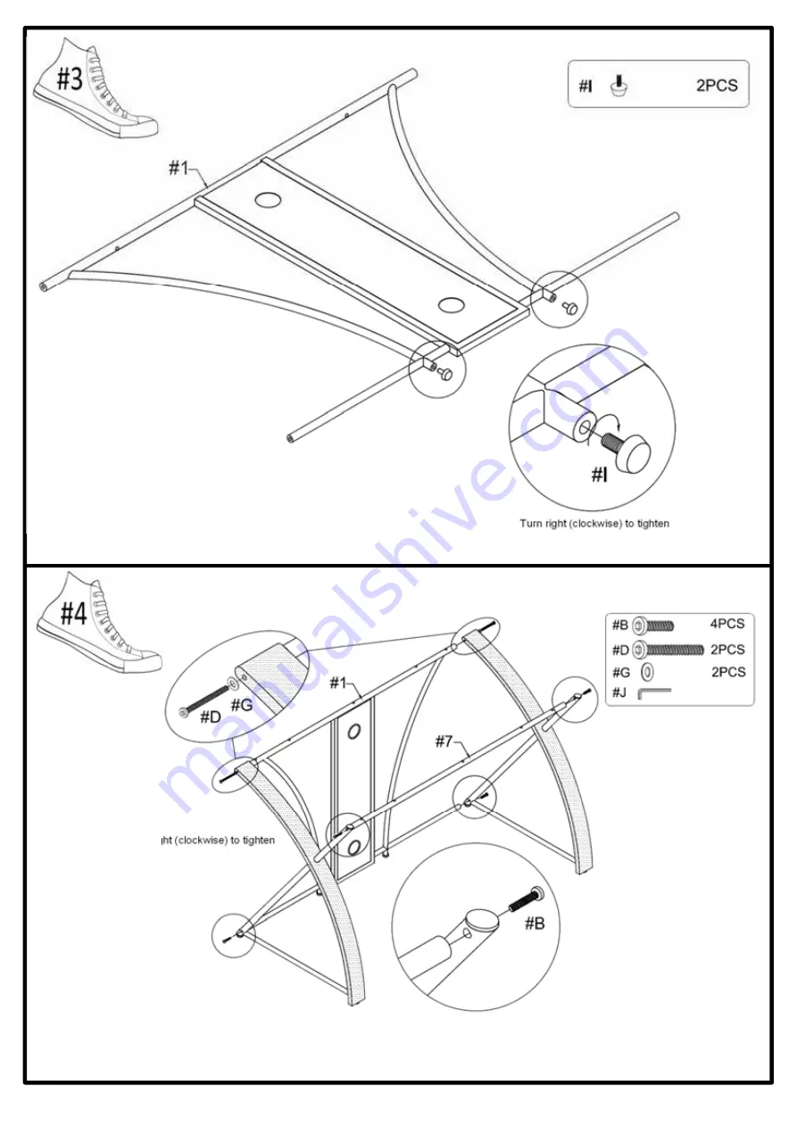 Furniture of America CM-DK6216 Assembly Instructions Manual Download Page 6